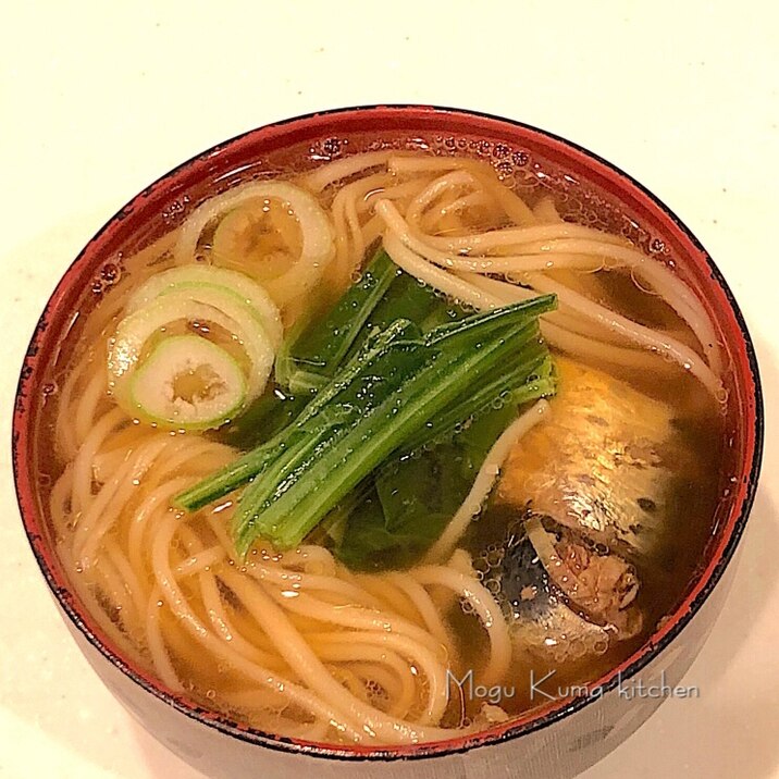 熱々ダシうま！いわし缶で★にゅうめん汁★